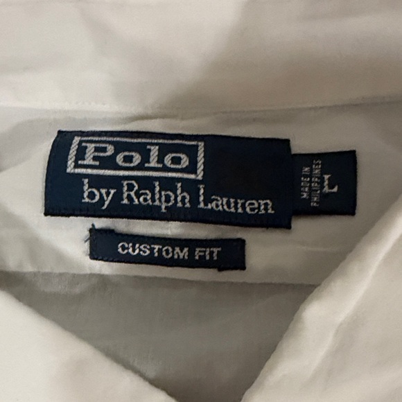 Vintage Polo Ralph Lauren White Casual Button Down Shirt Mens Large - Picture 2 of 5